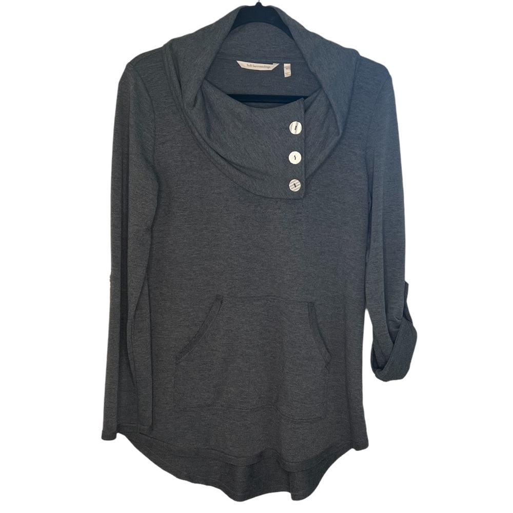 Soft Surroundings Grey Kassidy Pullover - S